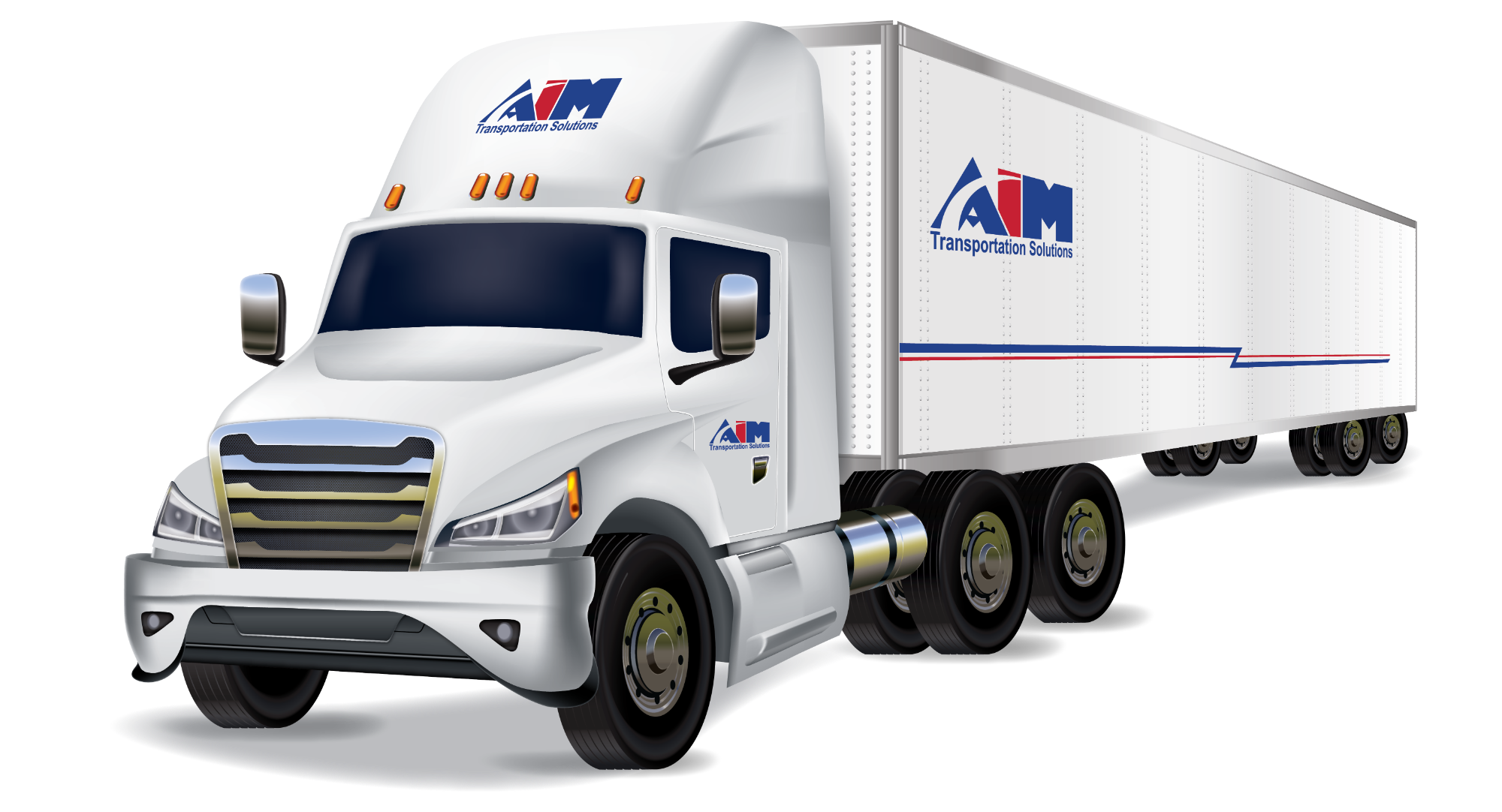 Illustrated depicition of Aim cab truck