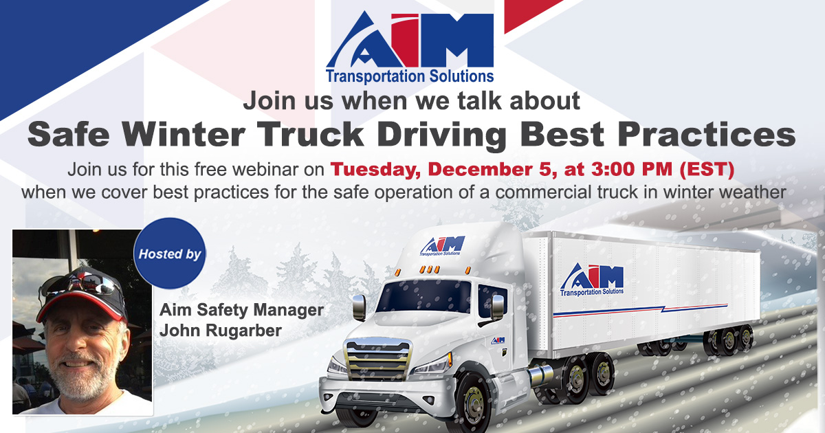 Image advertising Safe Winter Truck Driving Best Practices Webinar